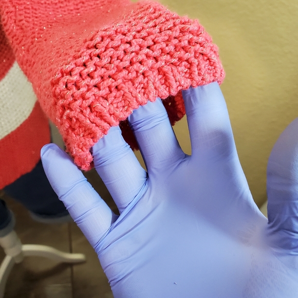 Chico's Wide Striped Sweater sz 0 - Picture 7 of 11